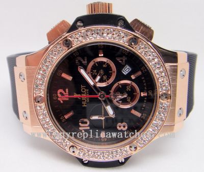 Hublot Big Bang Rose Gold Case w/ Diamond Bezel - Hublot Geneve